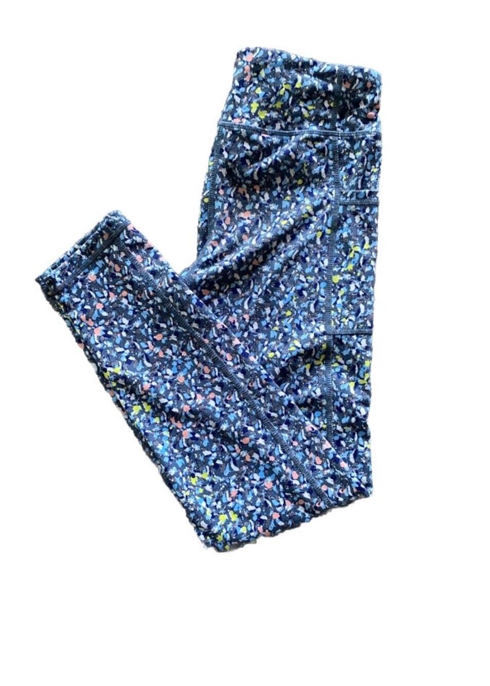 Eddie Bauer Kids Size Medium (10-12) Multicolored Leggings With Side Pockets